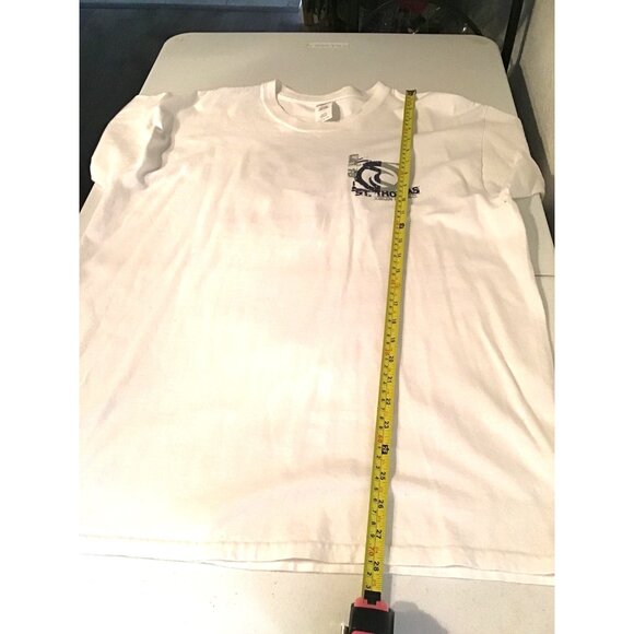 ST. THOMAS- MENS WHITE COTTON GRPAHIC CREW NECK SHORT SLEEVE T-SHIRT SIZE LARGE - Picture 7 of 7